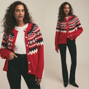 Favorite Daughter The Snowed In Wool & Cashmere Blend Cardigan